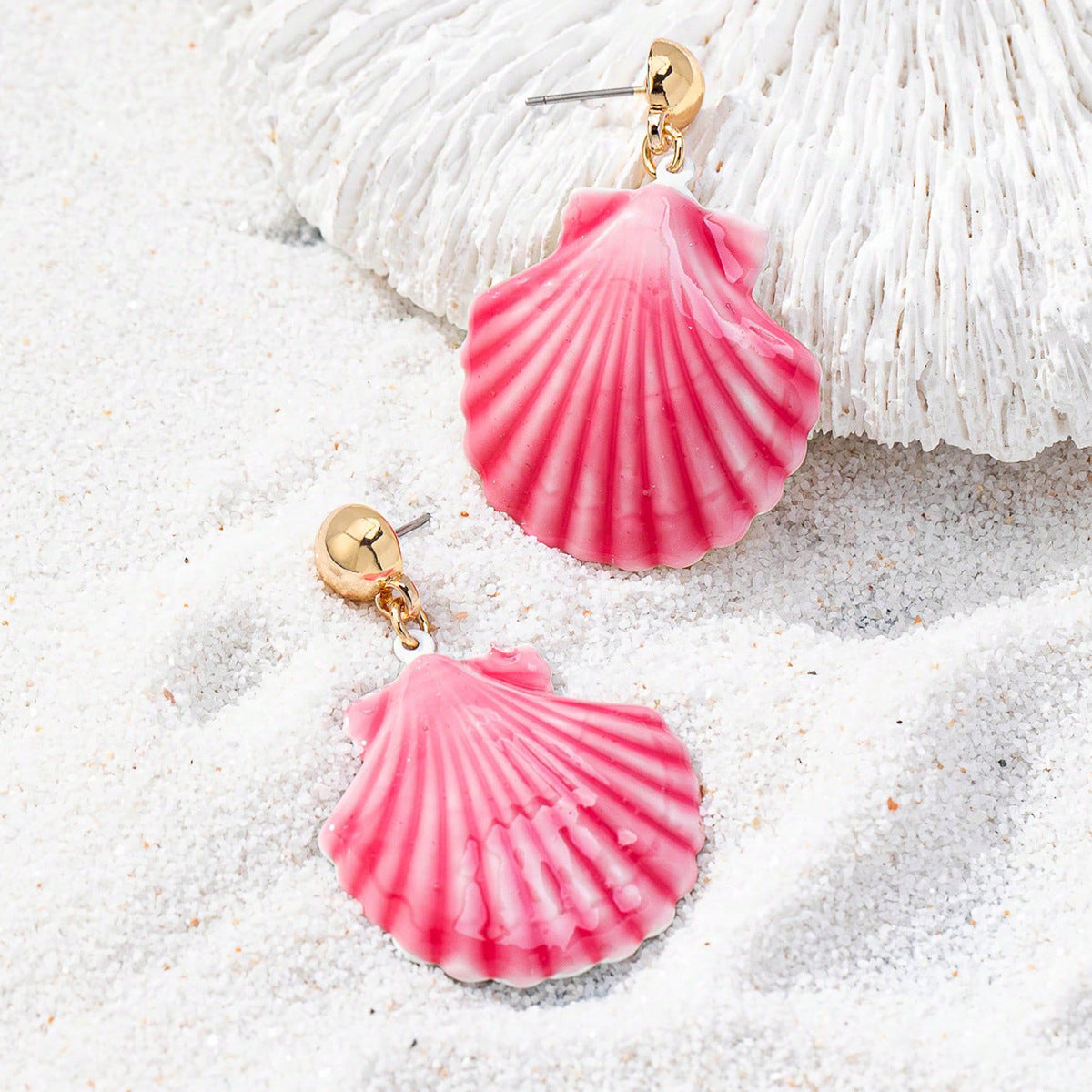 Wholesale Star Conch Shell Women' s Earrings